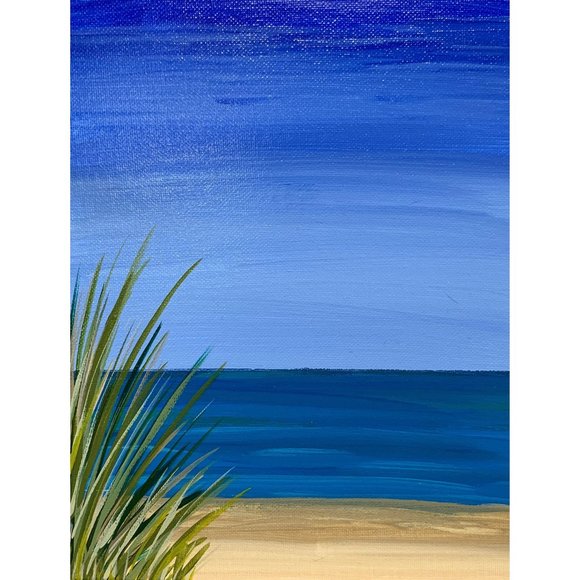 Gorgeous Ocean Seascape Acrylic Painting 8" x 10"